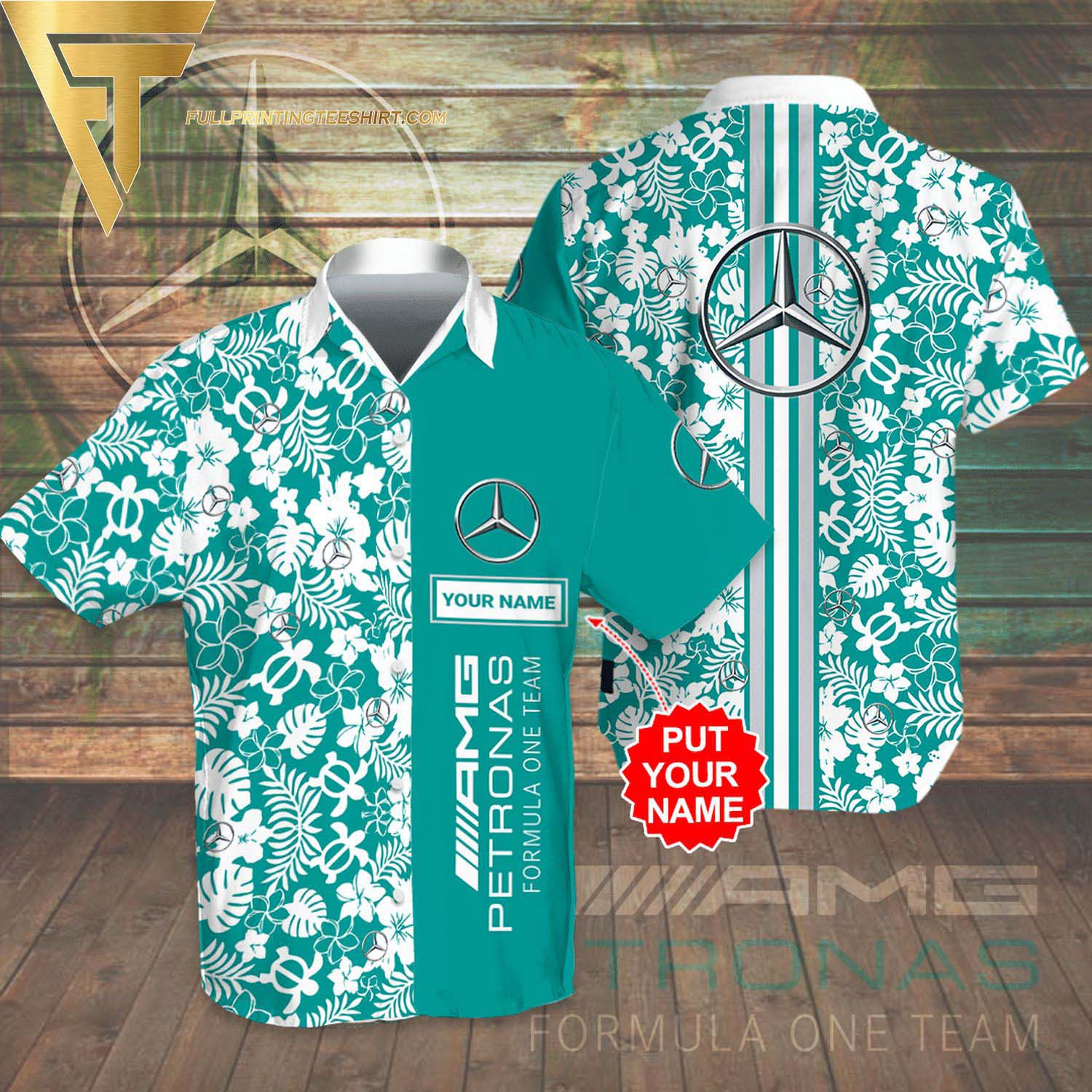 Personalized Natural Light All Over Print Summer Flowy Aloha Summer Beach Hawaiian Shirt And Beach Shorts Version Blue