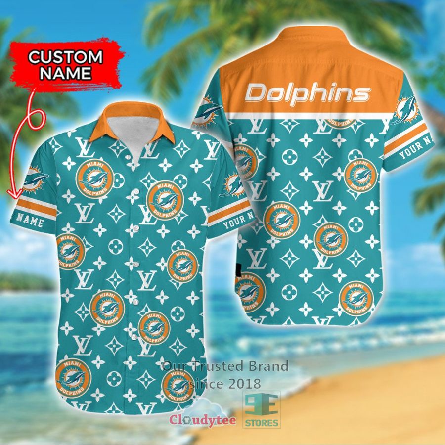 Personalized New England Patriots Louis Vuitton Pattern Hawaiian Shirt