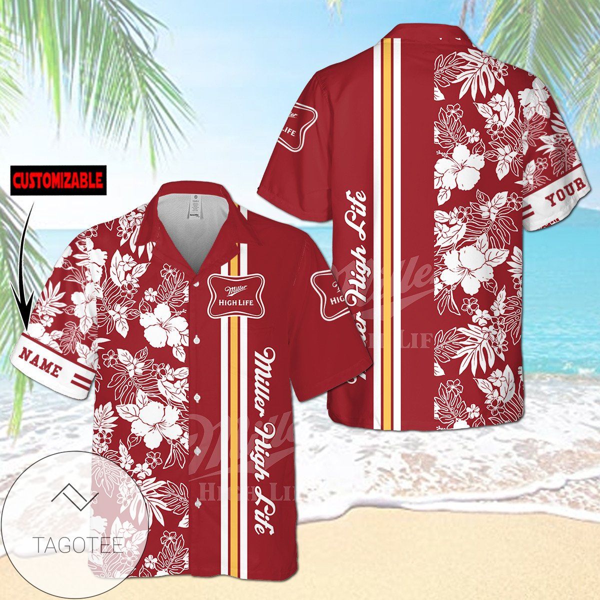 Personalized Miami Marlins All Over Print 3D Hawaiian Shirt – White