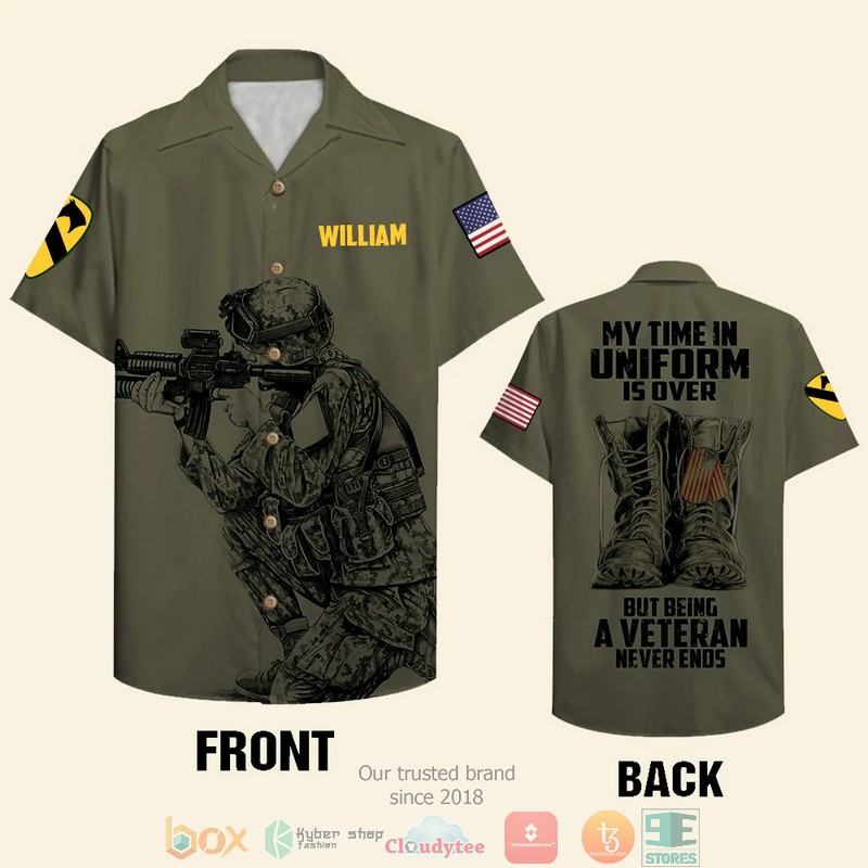 Personalized Military Unit Army Veteran It Was Once My Life Hawaiian Shirt