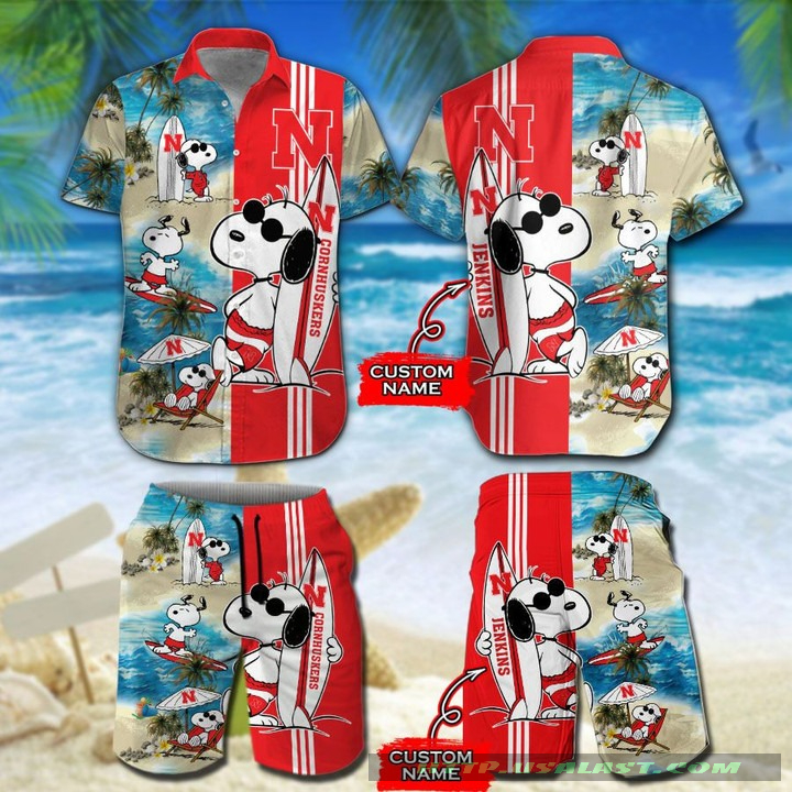 Personalized Natural Light Tropical Hawaiian Shirt Beach Short