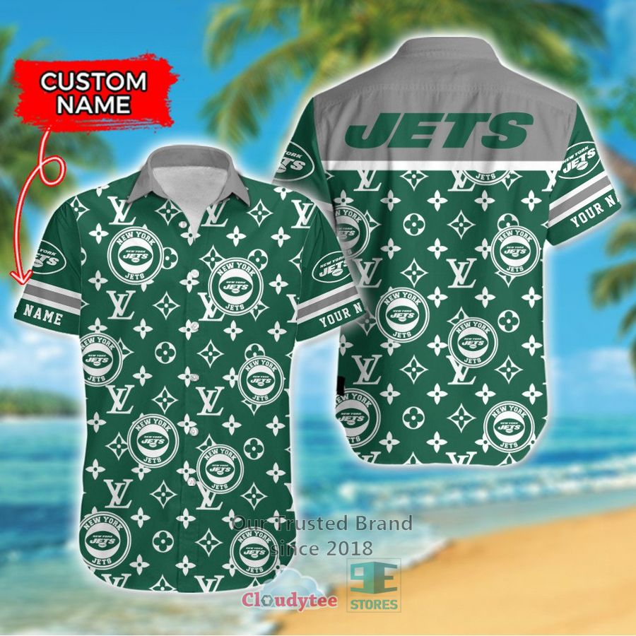 Personalized New York Giants Louis Vuitton Pattern Hawaiian Shirt