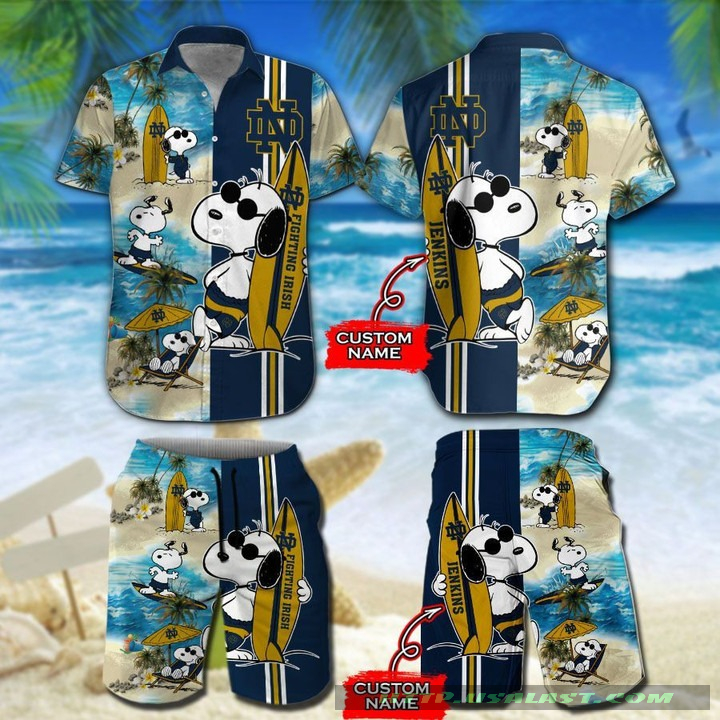 Personalized Nebraska Cornhuskers Snoopy Surfing Hawaiian Shirt