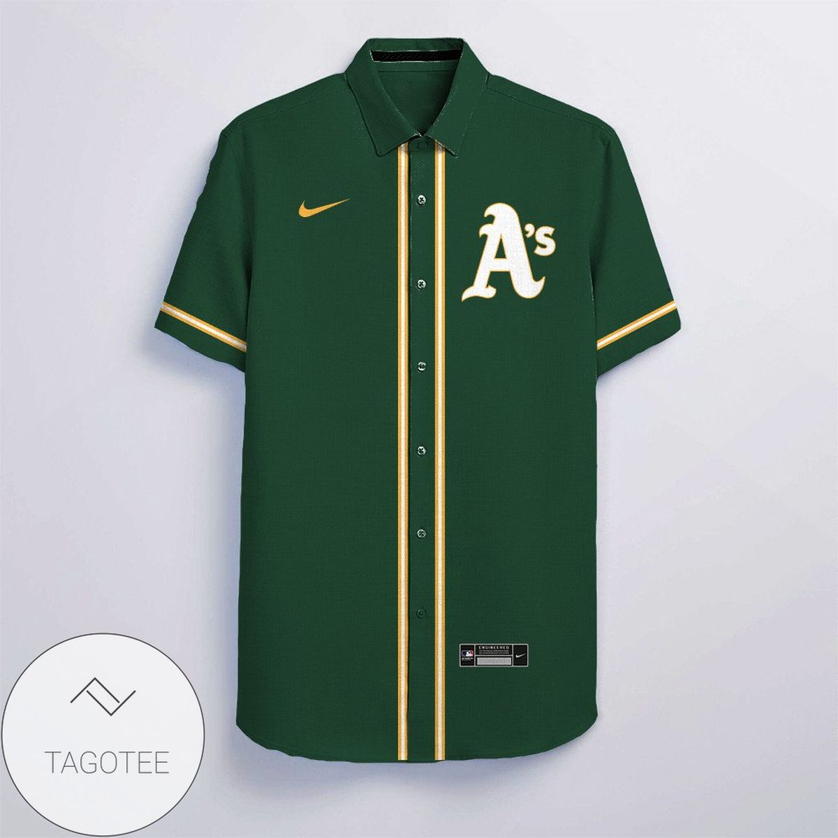 Personalized Oakland Athletics All Over Print 3D Hawaiian Shirt – Green Packer Lover