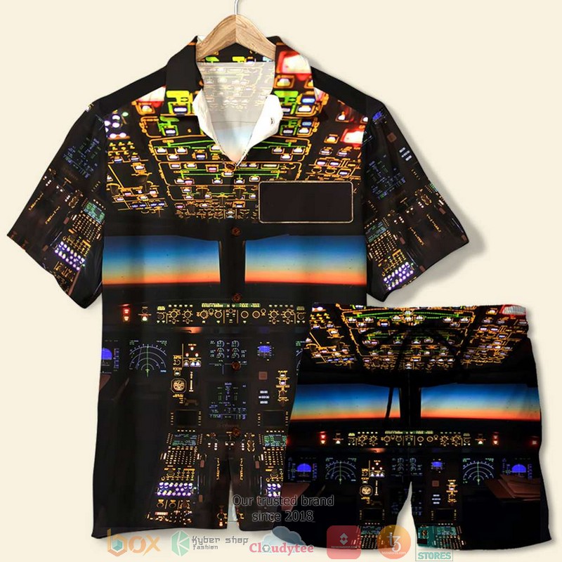 Personalized Pilot Seaplane Control Panel Custom Hawaiian Shirt