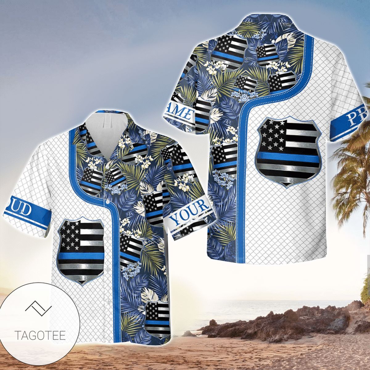 Personalized Police Officer Shirt Police Hawaiian Shirt