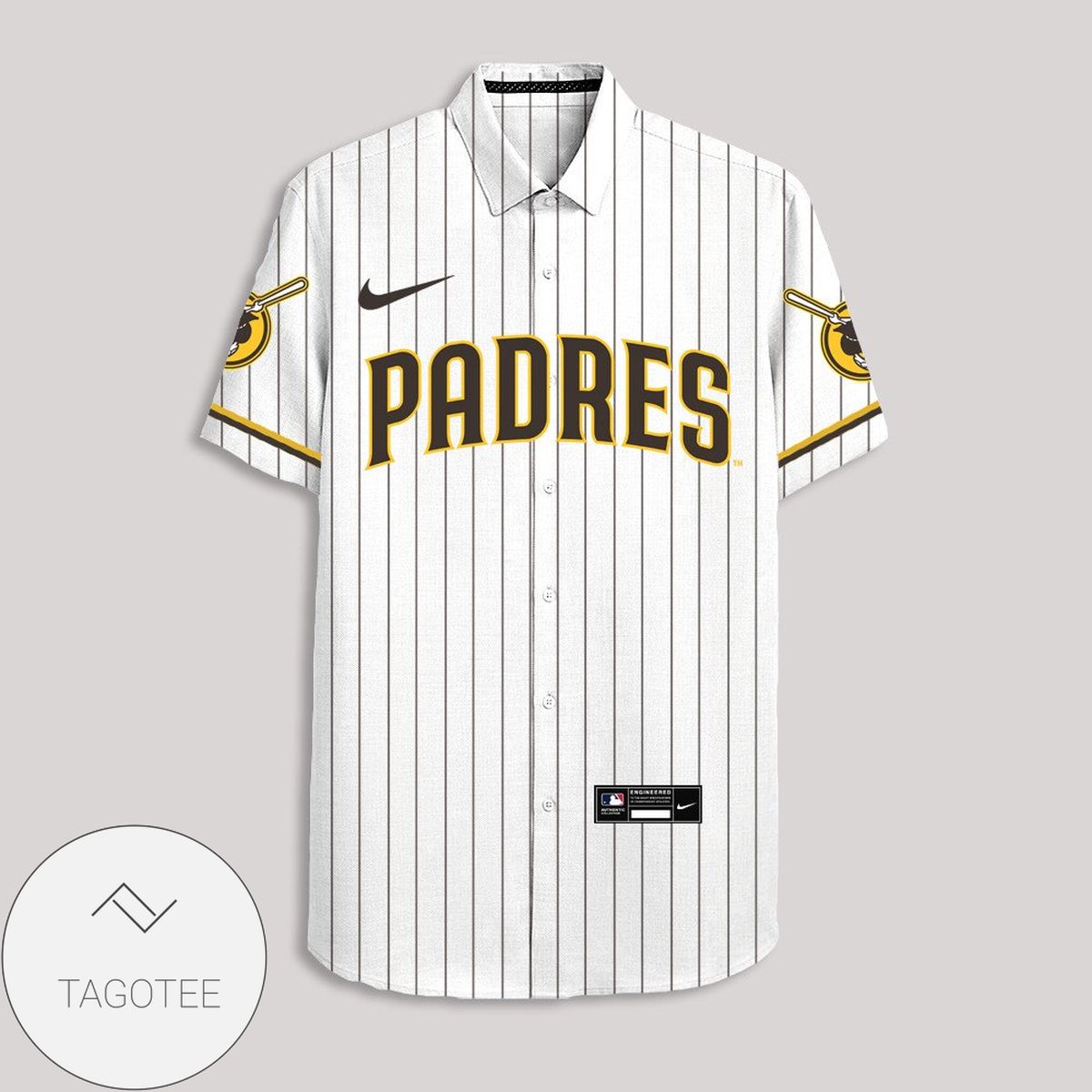 Personalized San Diego Padres All Over Print 3D Hawaiian Shirt – White