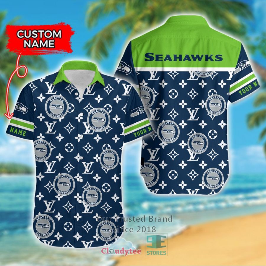 Personalized Tampa Bay Buccaneers Louis Vuitton Pattern Hawaiian Shirt