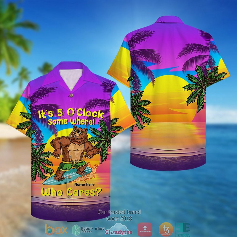 Personalized Surfing I Drink I Surf And I Know Things Hawaiian Shirt