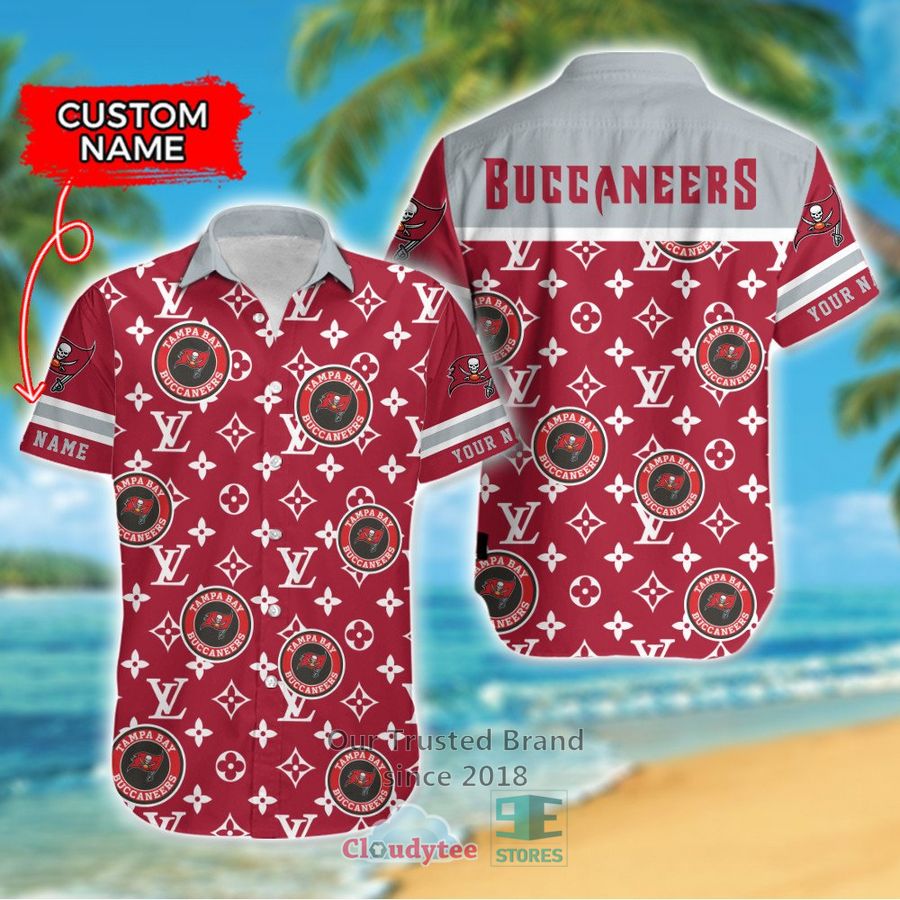 Personalized Tampa Bay Buccaneers Louis Vuitton Pattern Hawaiian Shirt