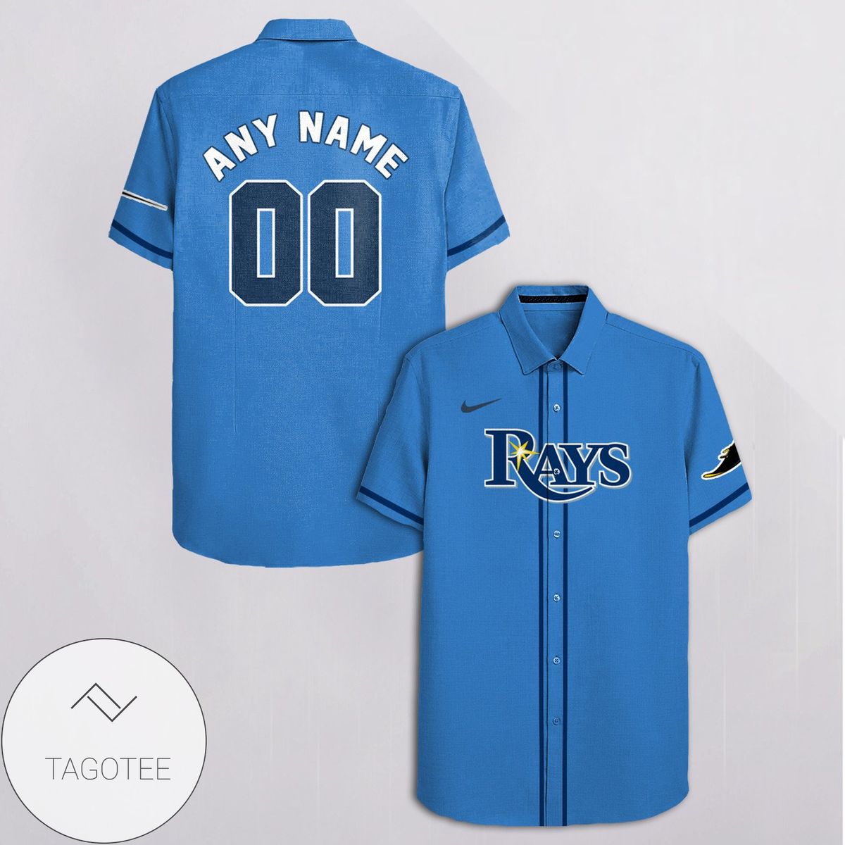 Personalized Tampa Bay Rays All Over Print 3D Hawaiian Shirt – Blue Gift For Fans