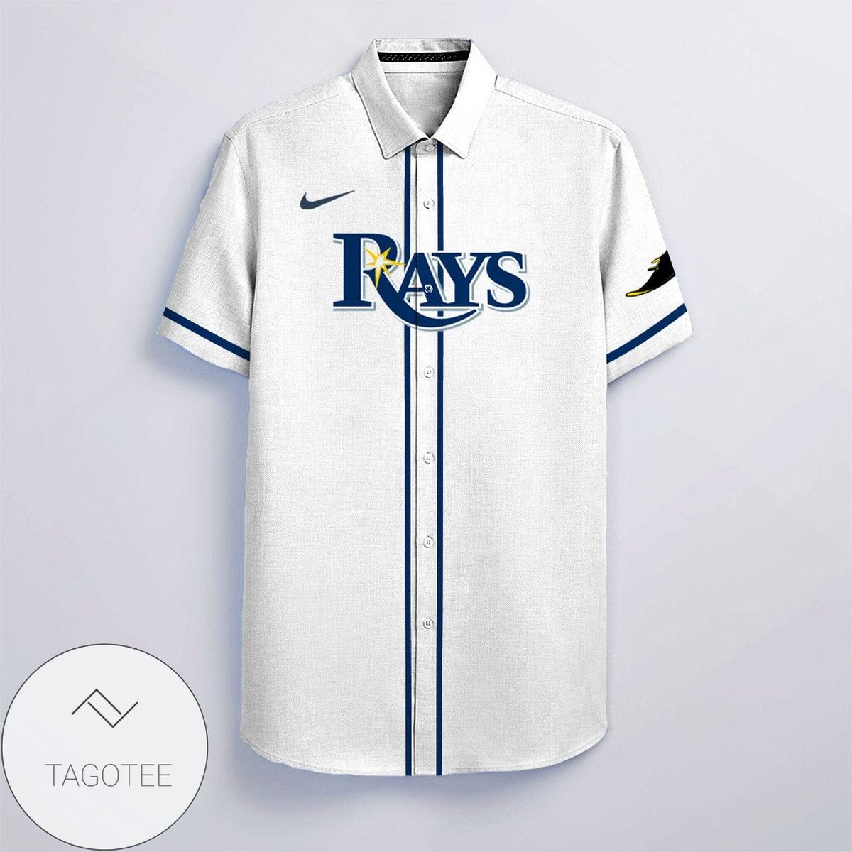 Personalized Tampa Bay Rays All Over Print 3D Hawaiian Shirt – White