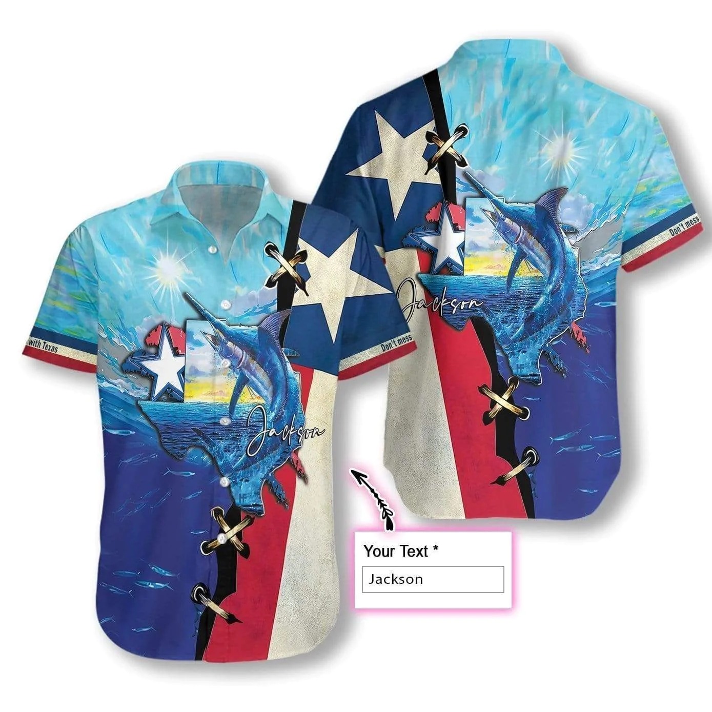 Personalized Texas Longhorns Snoopy Surfing Hawaiian Shirt