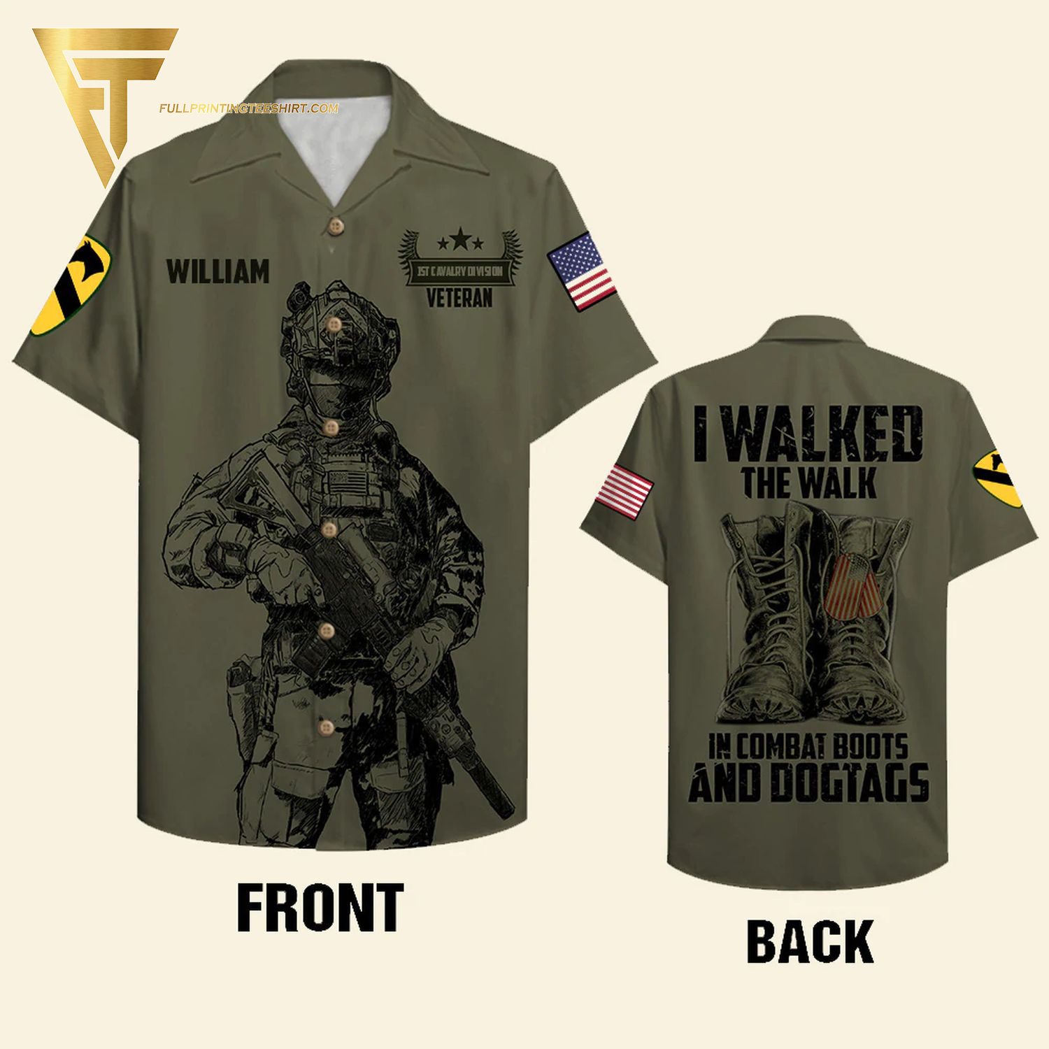 Personalized Veteran I Was A Soldier I Am A Soldier I Will Always Be A Soldier Full Printing Hawaiian Shirt