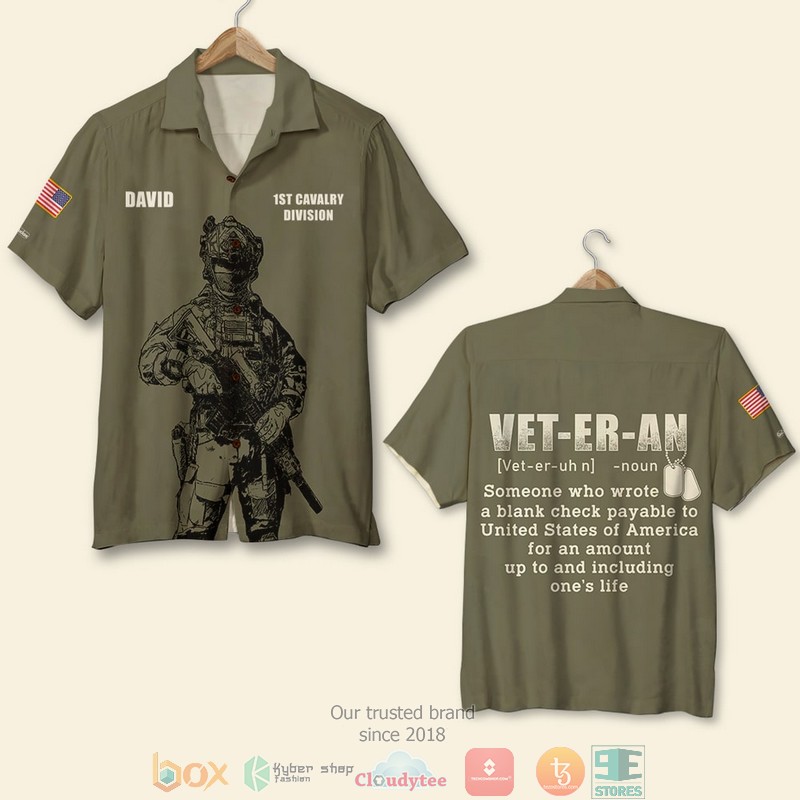 Personalized Veteran I Walked The Walk Hawaiian Shirt