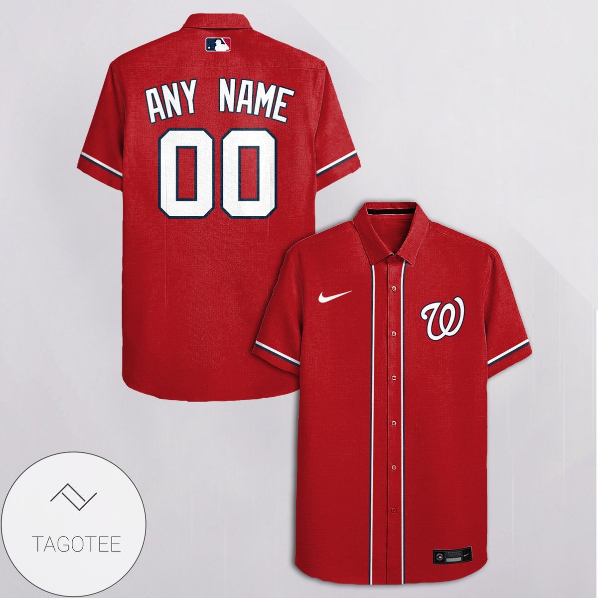 Personalized Washington Nationals All Over Print 3D Hawaiian Shirt