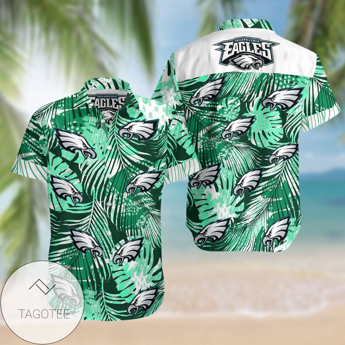 Philadelphia Eagles Flower Hawaii 3d Shirt