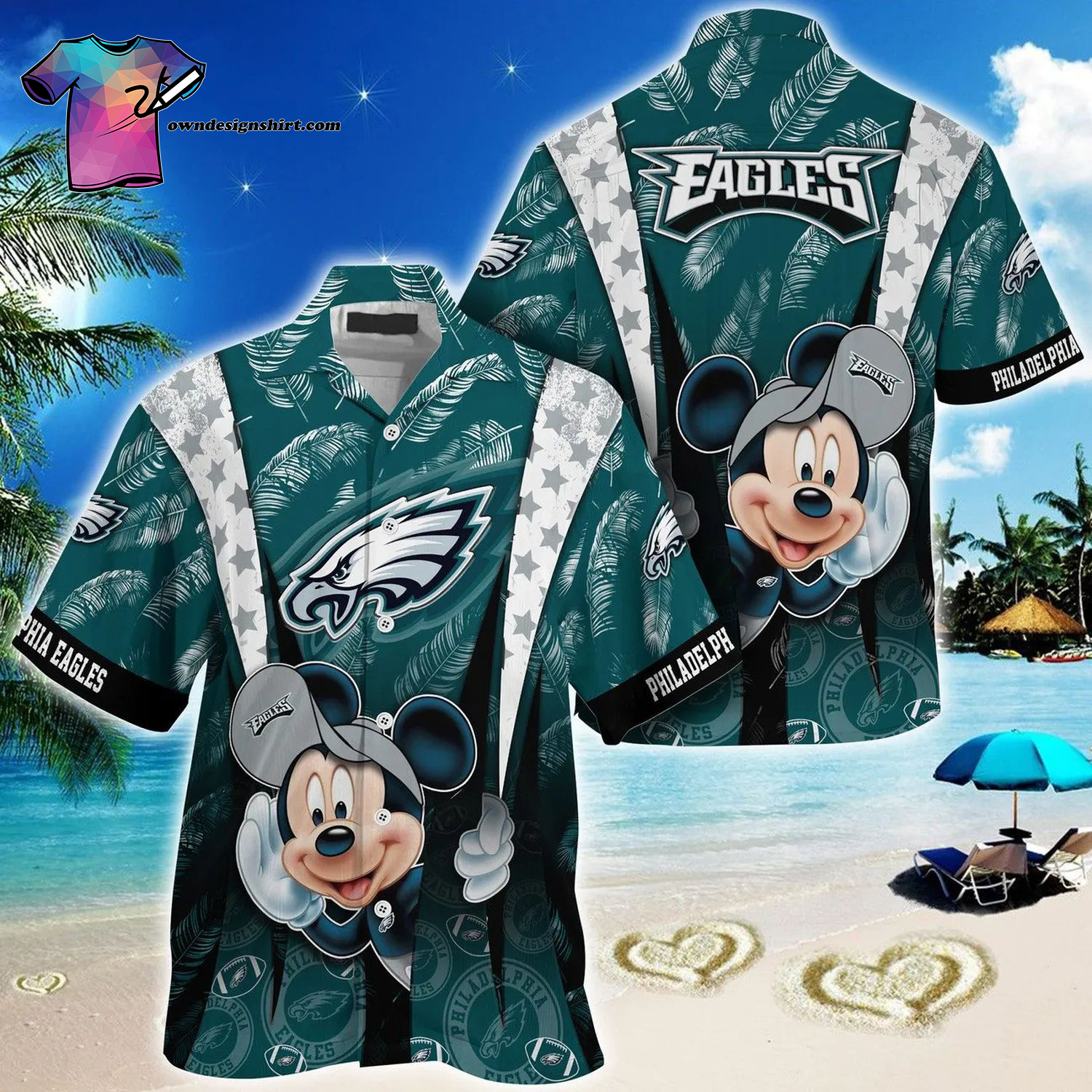 Philadelphia Eagles Floral Summer Aloha Hawaiian Shirt