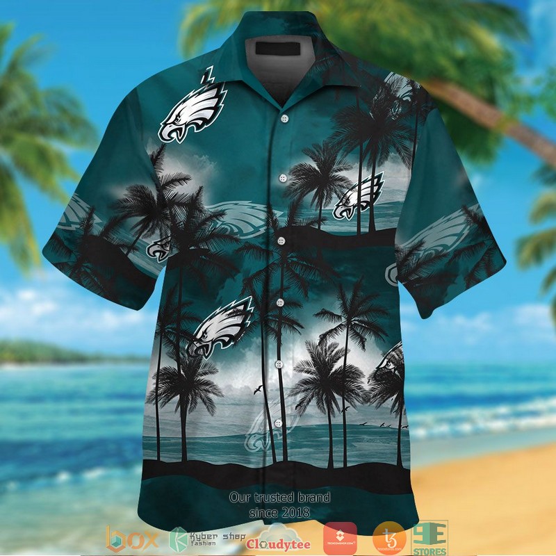 Philadelphia Eagles Coconut island Hawaiian Shirt, Short