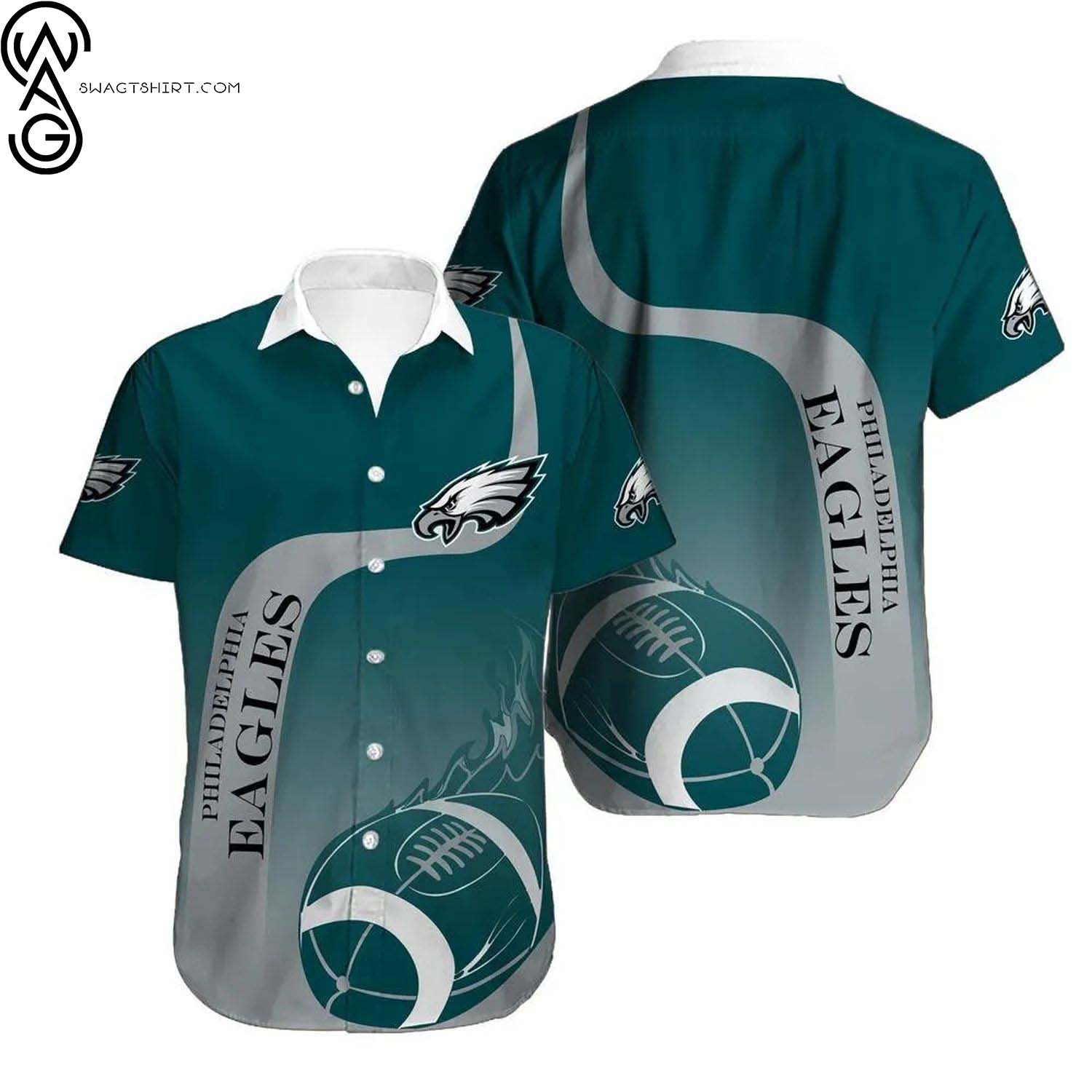 Philadelphia Eagles And Mickey Mouse Sports Fan All Over Print Hawaiian Shirt