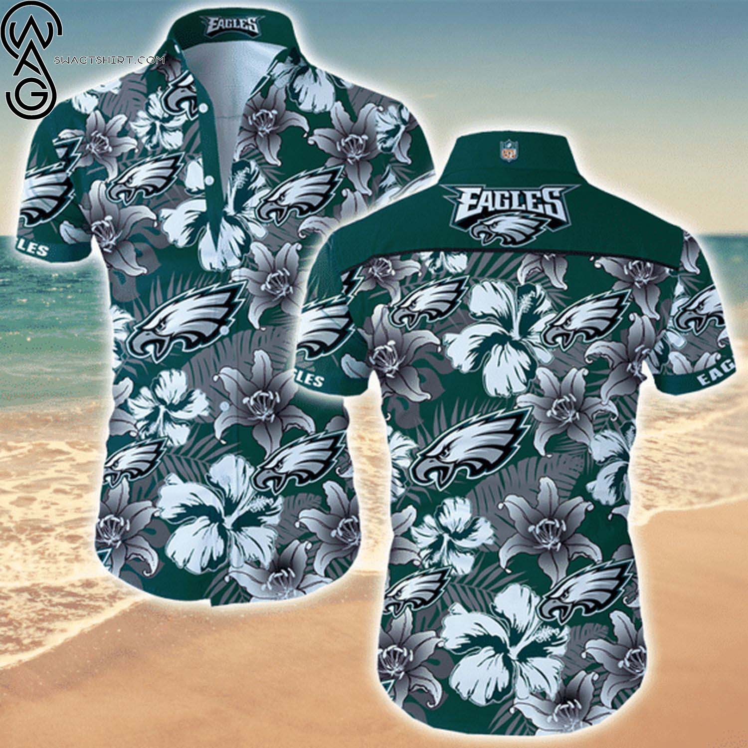 Philadelphia Eagles And Mickey Mouse Sports Fan All Over Print Hawaiian Shirt