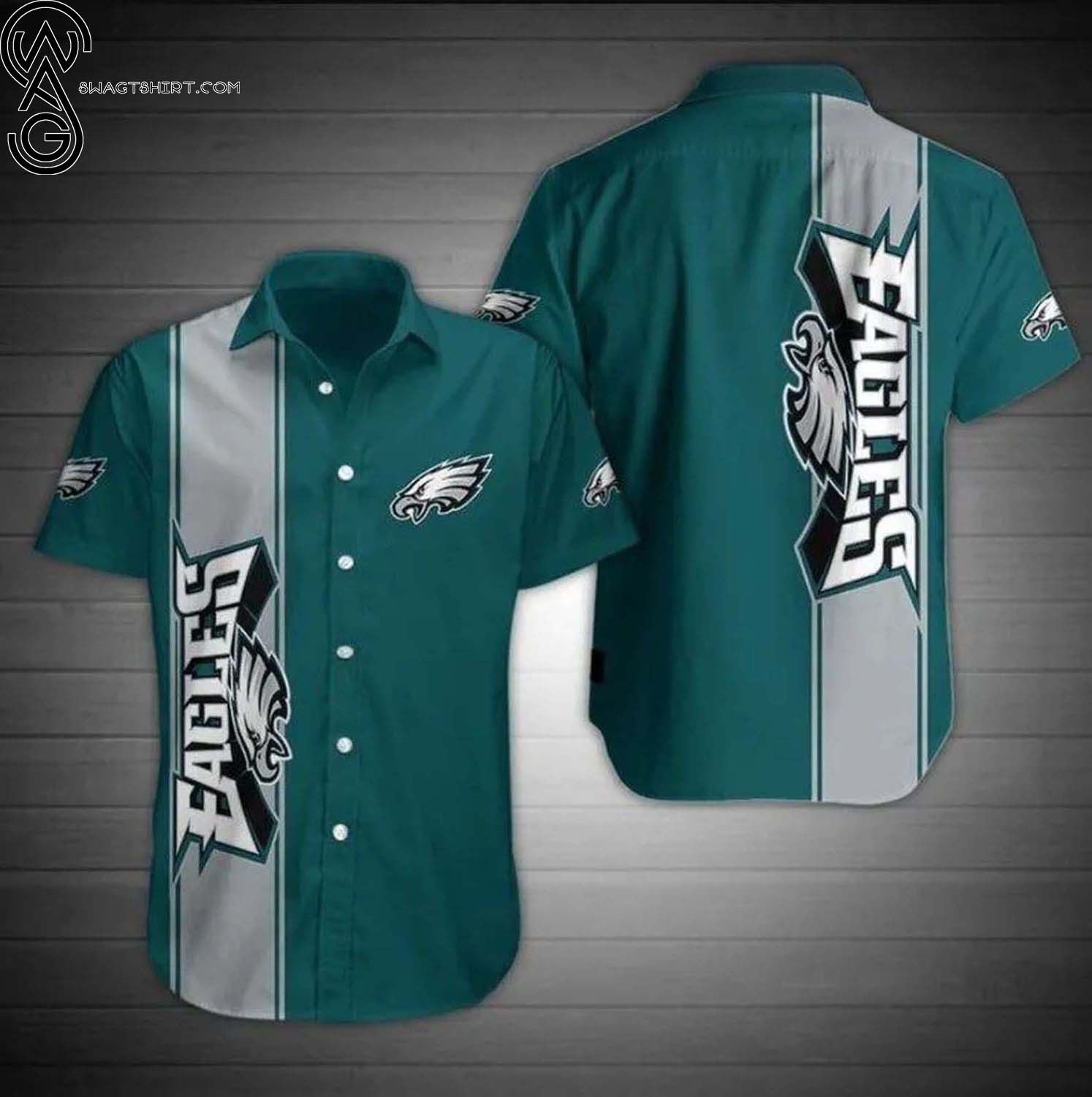 Philadelphia Eagles Football Team Full Printing Hawaiian Shirt