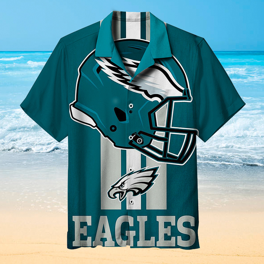 Philadelphia Eagles Hawaiian Shirt 3D All Over Print Men Women Unisex Model 728