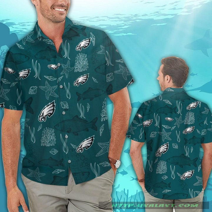 Philadelphia Eagles Parrots Hawaiian Shirt