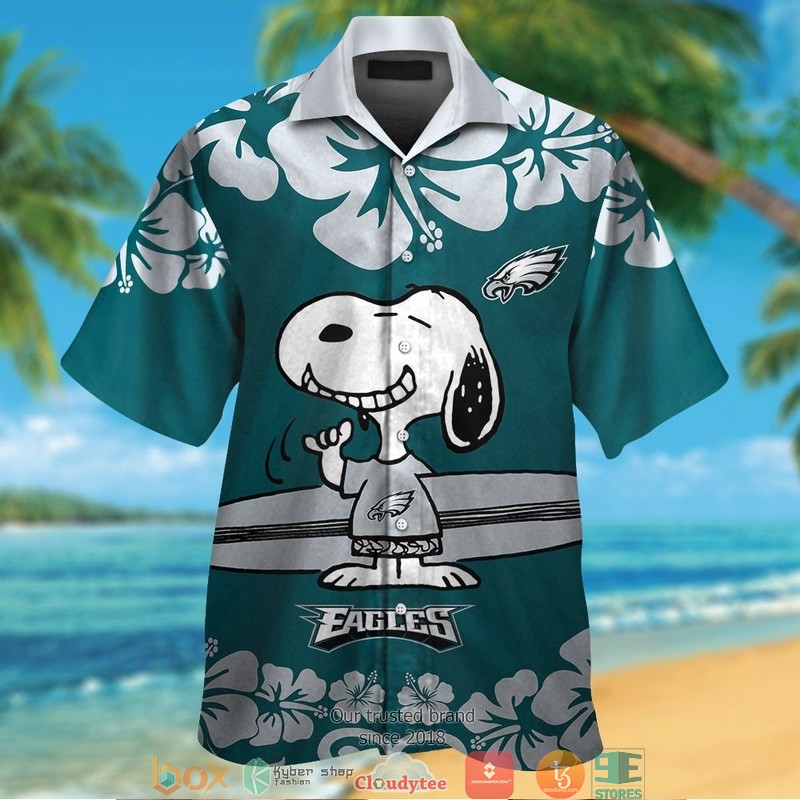 Philadelphia Eagles Snoopy NFL Hawaiian Shirt, Short