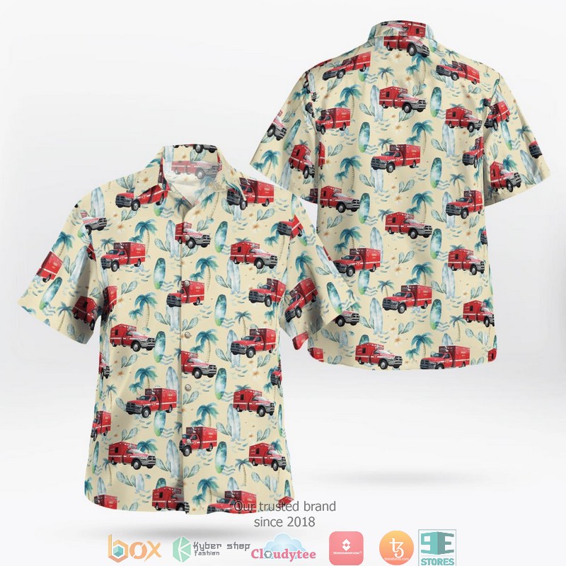 Phoenix Baltimore County Maryland Jacksonville Volunteer Fire Company Station 47 Hawaiian Shirt