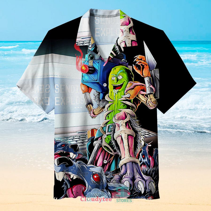 Pickle Rick Rick and Morty Hawaiian Shirt