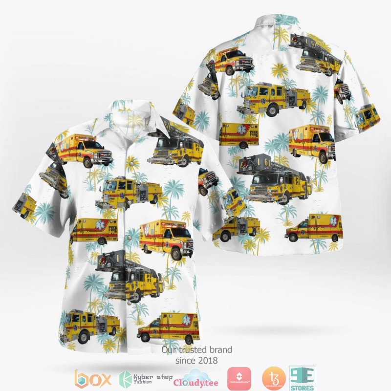 Pike Township Fire Department Hawaiian Shirt