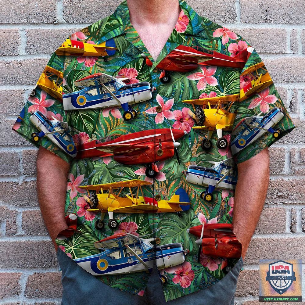 Pilot Seaplane Custom Name & Airline Name Hawaiian Shirt