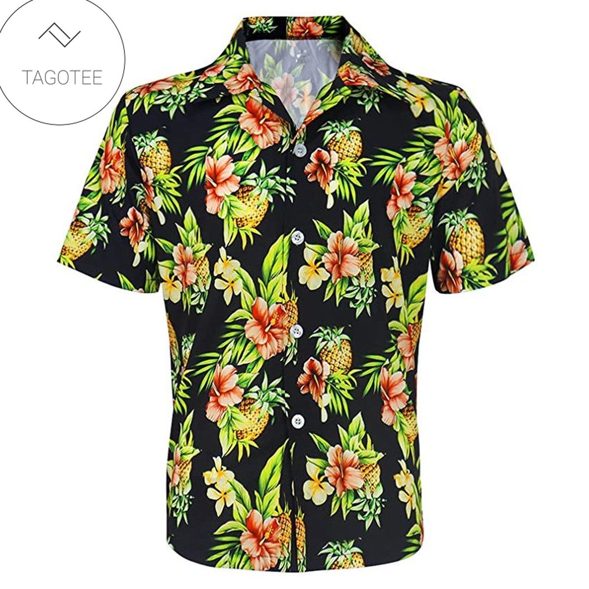 Pineapple Apparel Pineapple Hawaiian Button Up Shirt