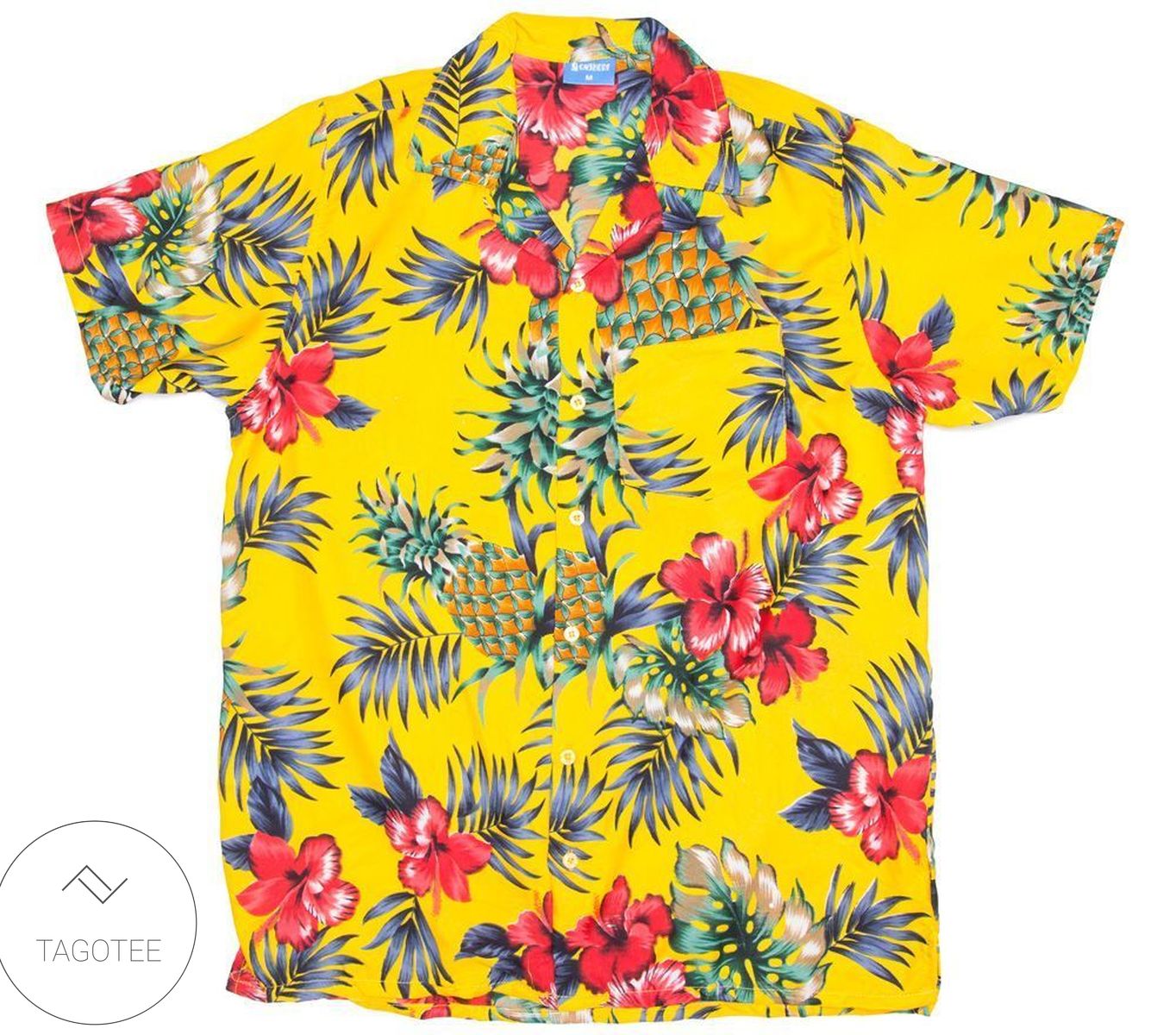 Pineapple Hibiscus Tropical Authentic Hawaiian Shirt 2022s 170820l