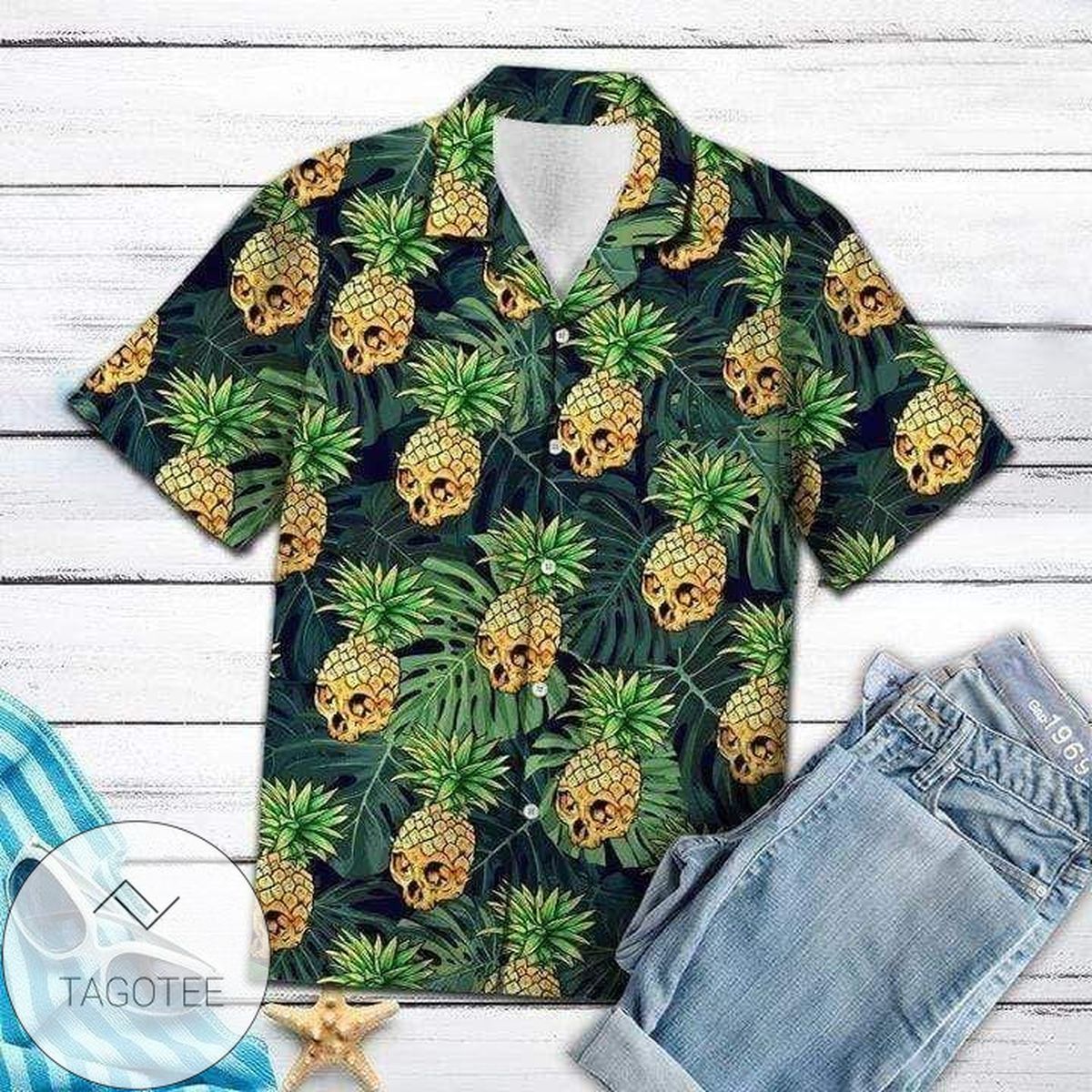 Pineapple Skull Tropical 2022 Authentic Hawaiian Shirts