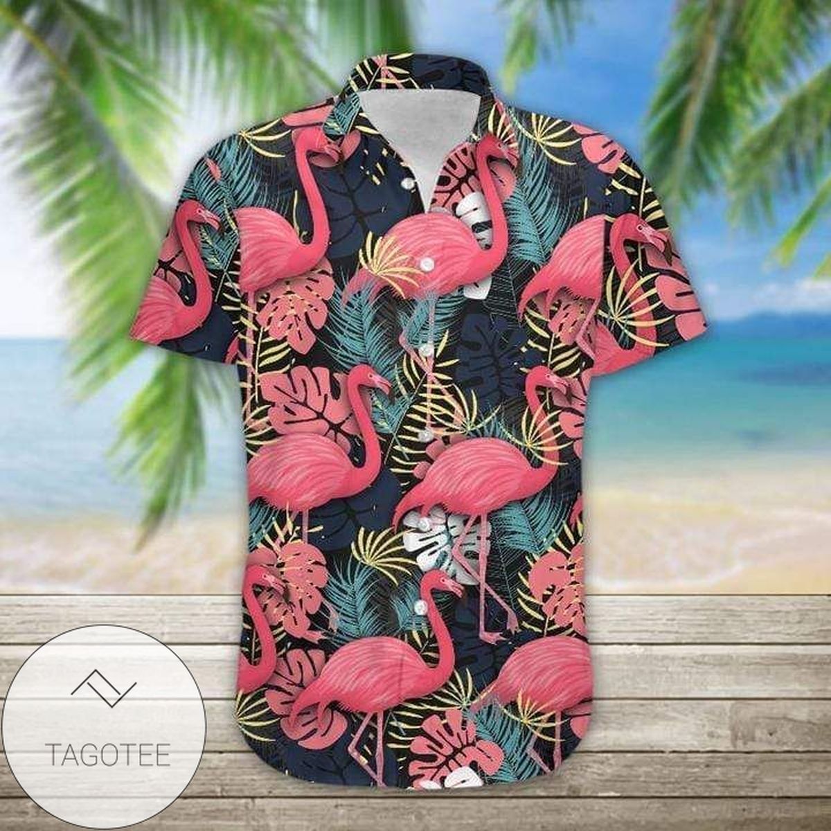 Pink Flamingo Men’S Hawaiian Aloha Shirt In Pink