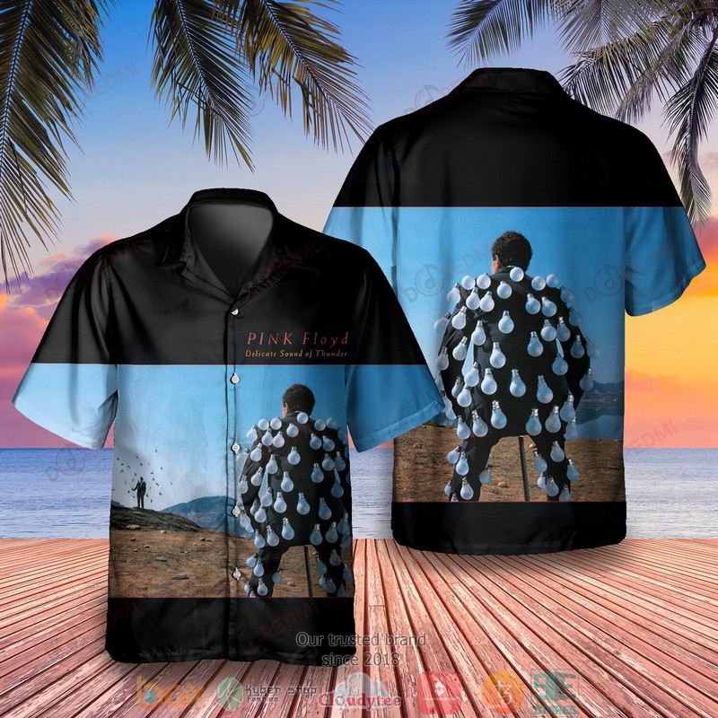 Pink Floyd Band Echoes The Best Of Pink Floyd Black Hawaiian Shirt