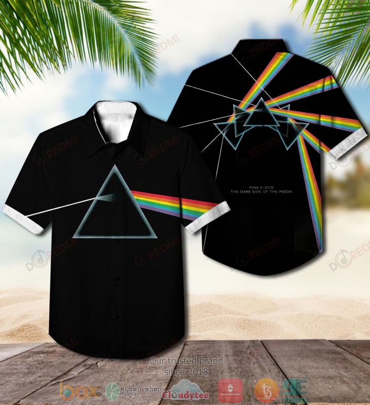 Pink Floyd The Dark Side of the Moon Black Short Sleeve Hawaiian Shirt