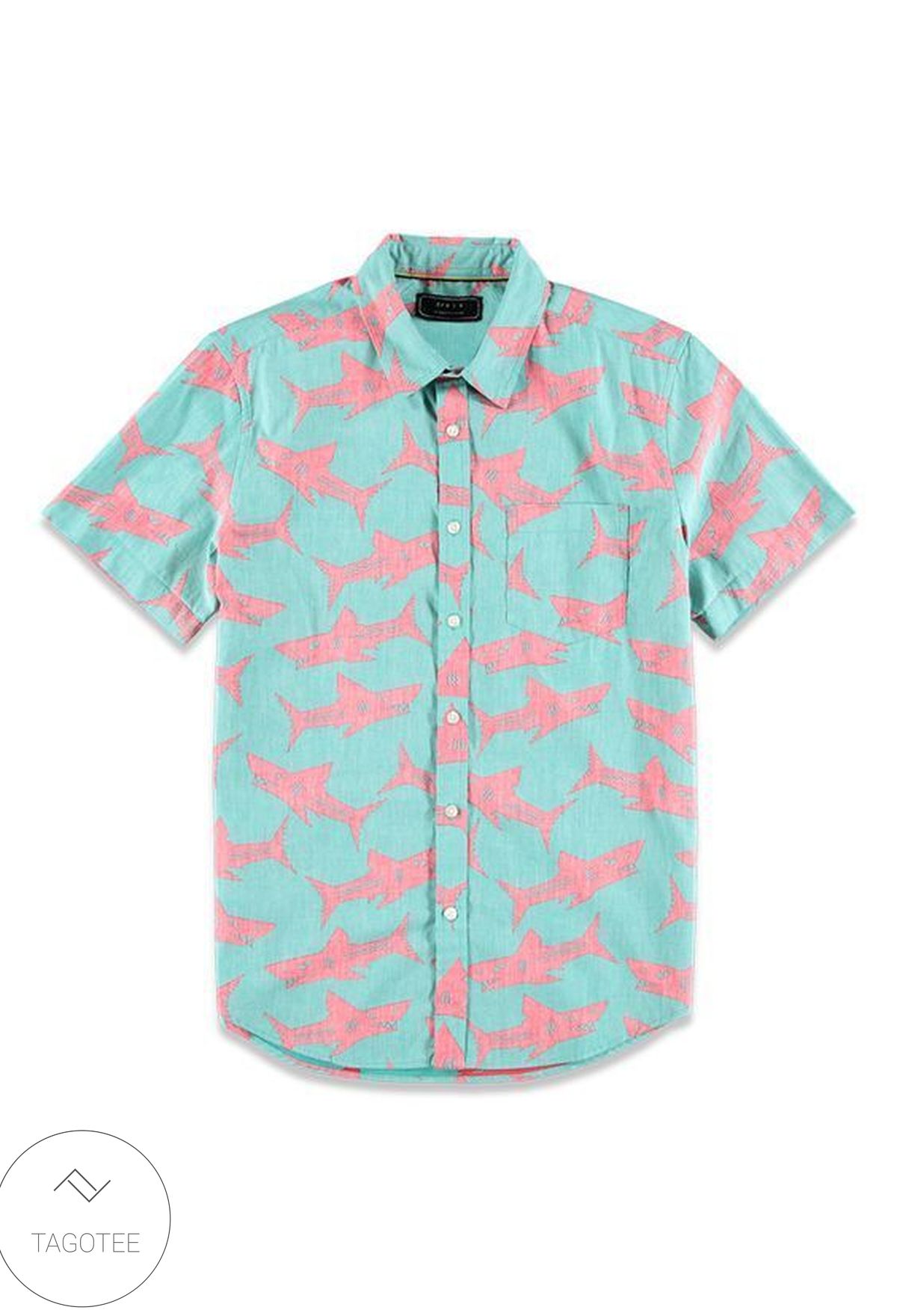 Pink Rayon Hawaiian Shirt