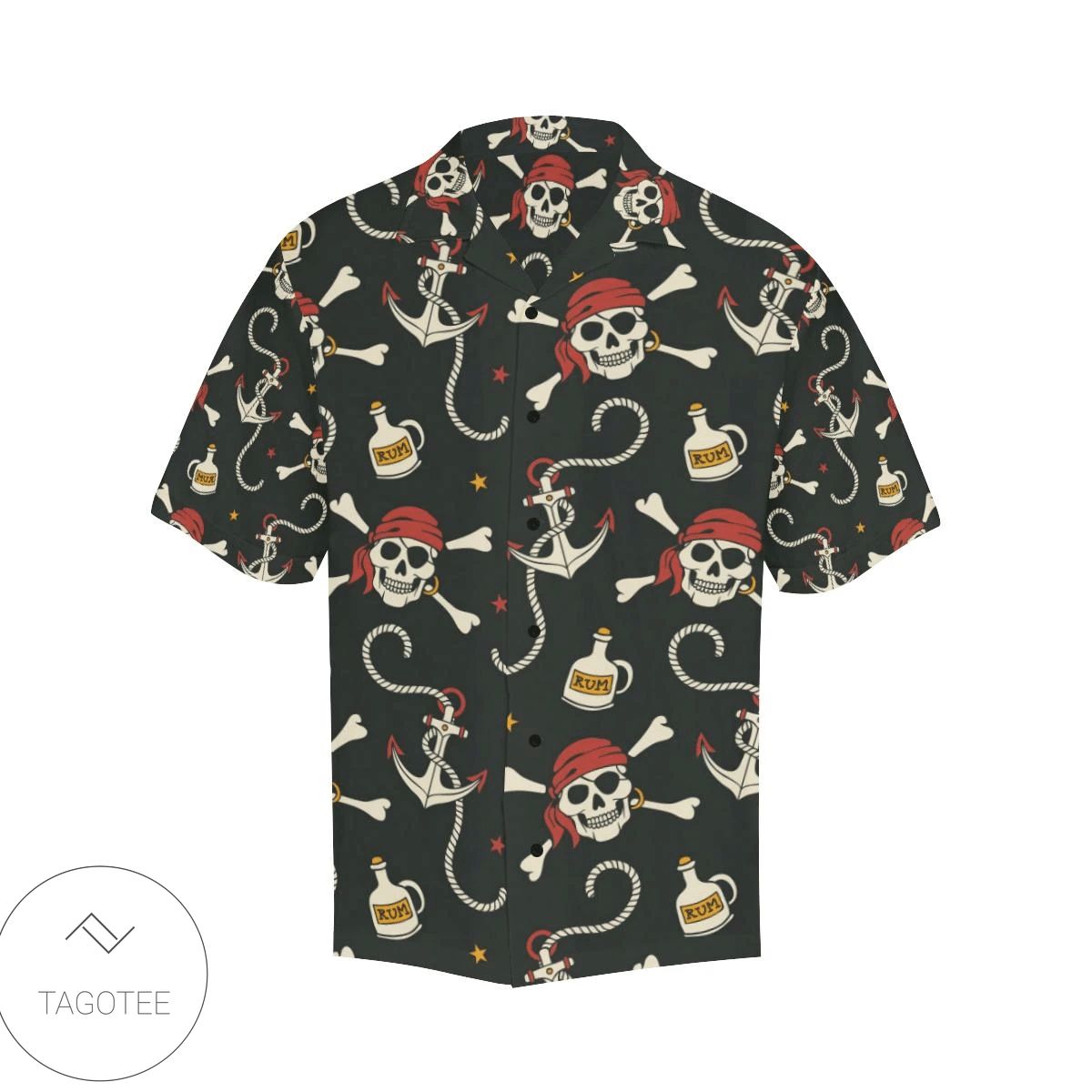 Pirate Santa Claus Hawaiian Shirt