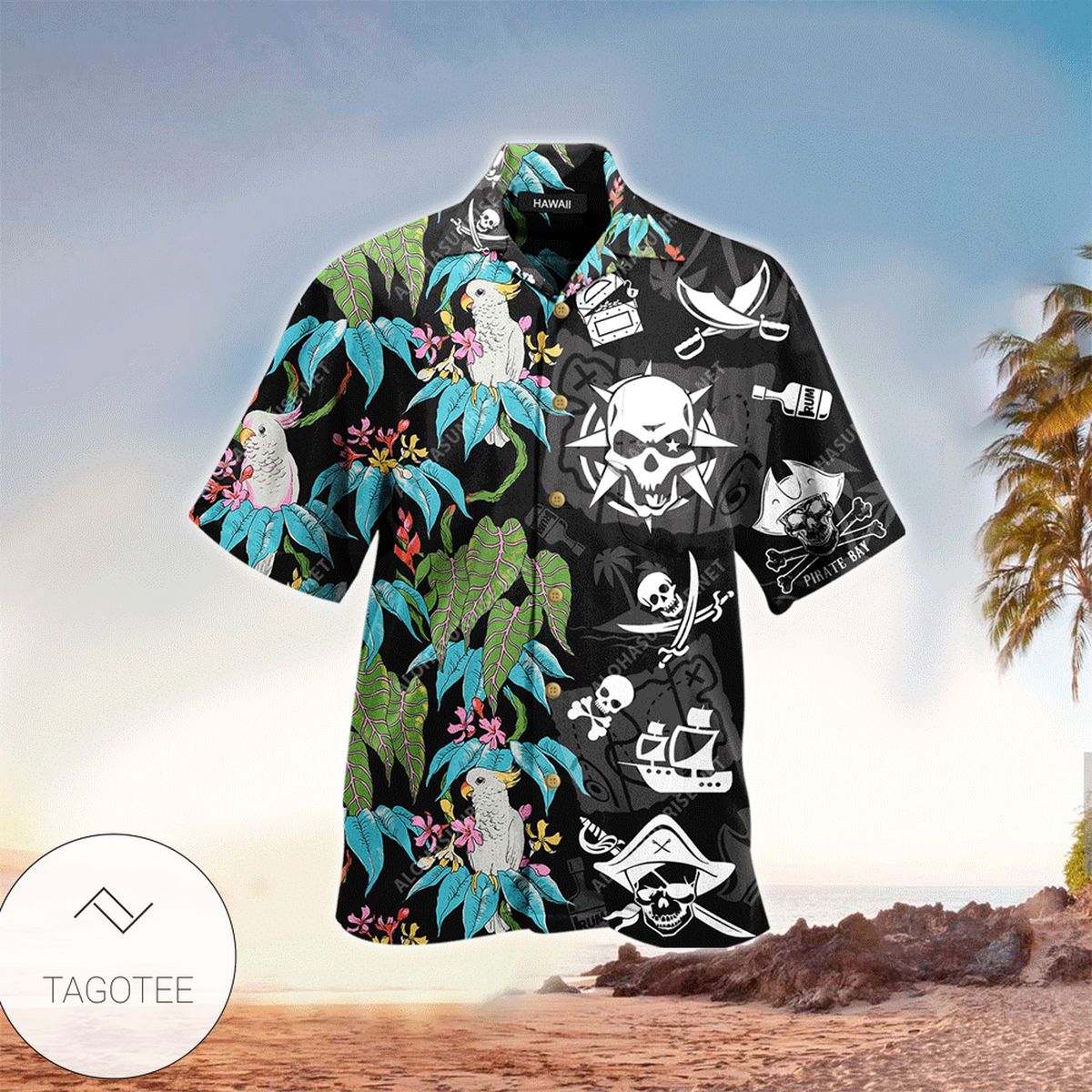 Pirate Santa Claus Hawaiian Shirt