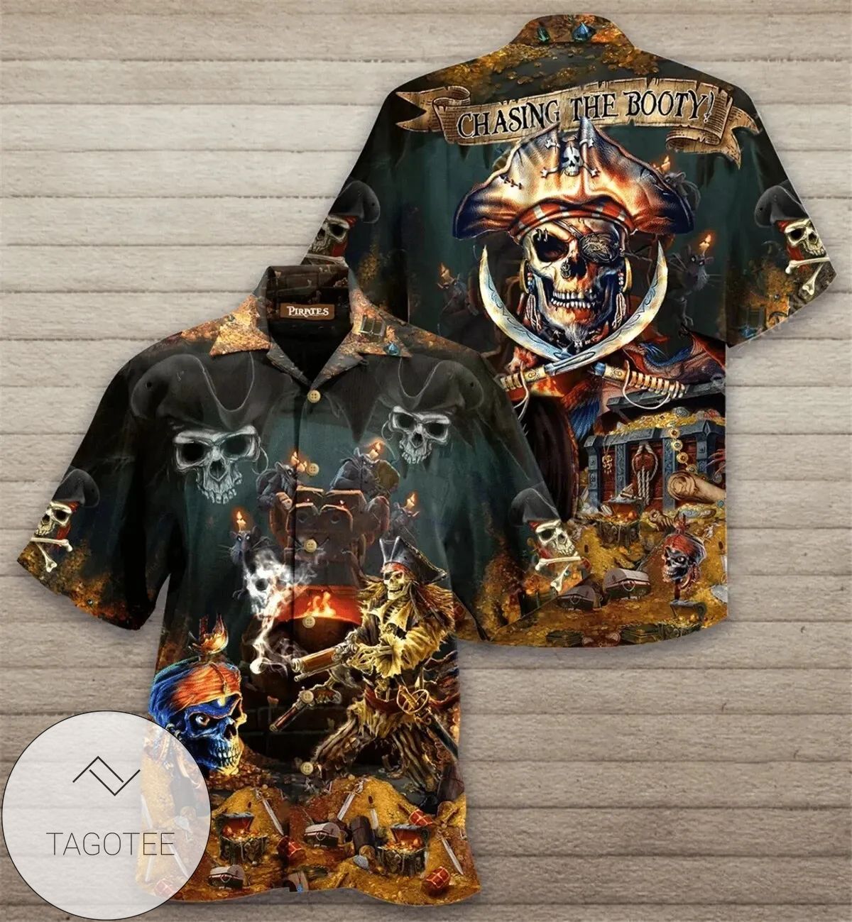 Pirates Cat Beer hawaiian shirt