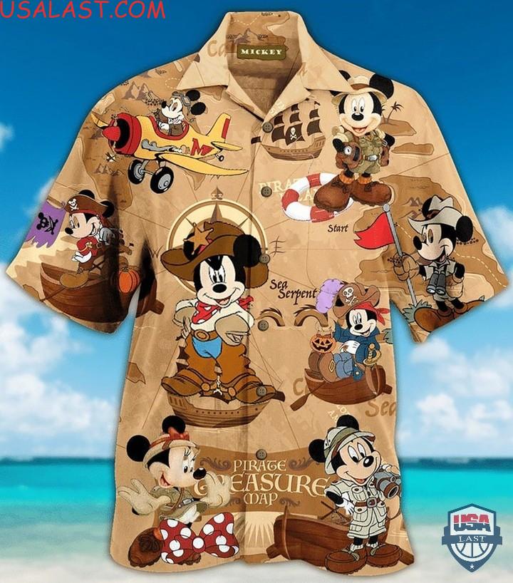 Pirates Mickey Hawaiian Shirt Summer Short