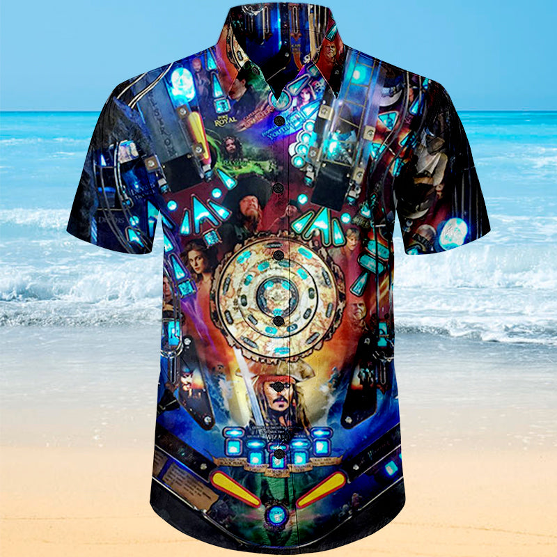 Pirates Of the Caribbean Pinball Hawaiian Shirt