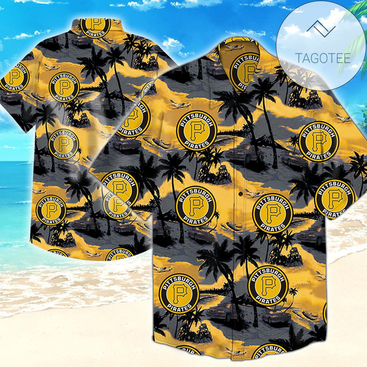 Pittsburgh Pirates Logo Team Mlb Major League Baseball Mens Floral Flamingo Authentic Hawaiian Shirt 2022