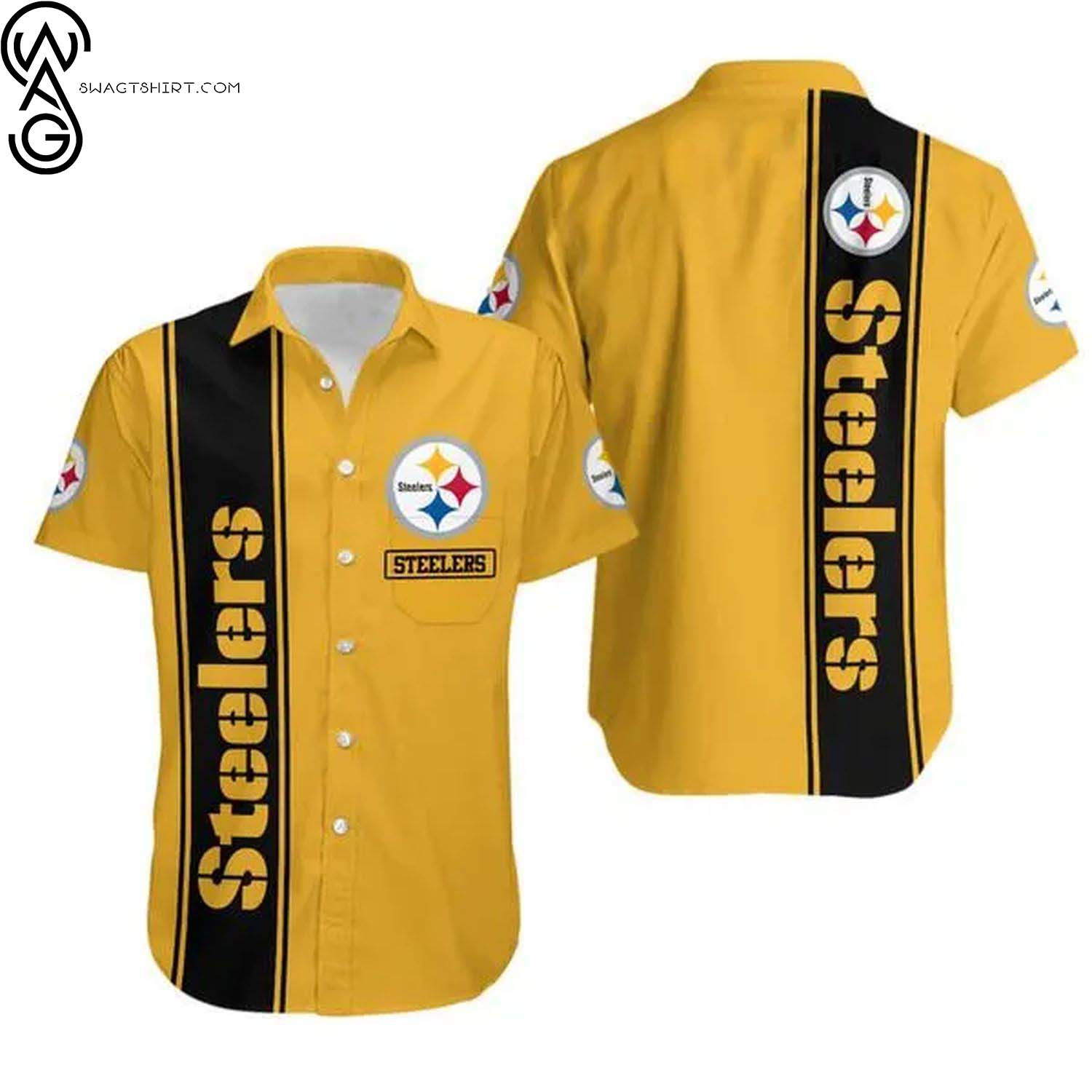 Pittsburgh Steelers Fireball Summer Aloha Hawaiian Shirt