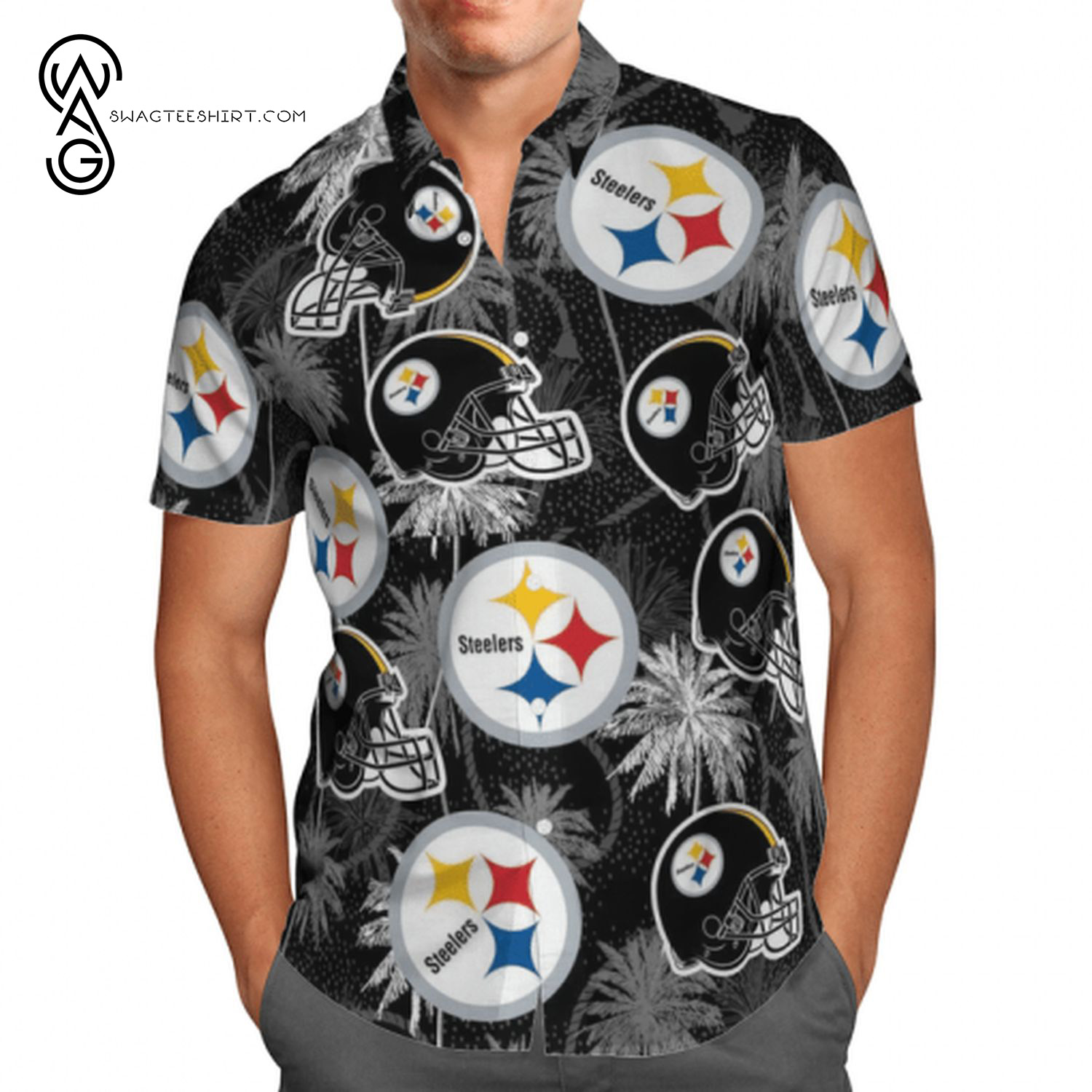 Pittsburgh Steelers Football Team Summer Aloha Hawaiian Shirt