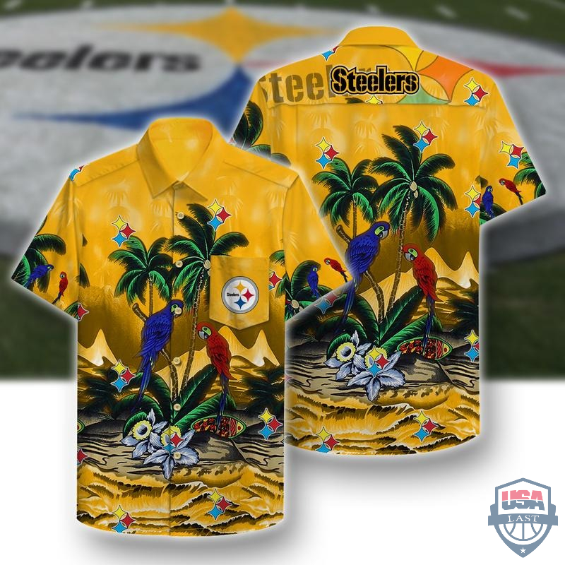 Pittsburgh Steelers Ocean Fishes Hawaiian Shirt Beach Short