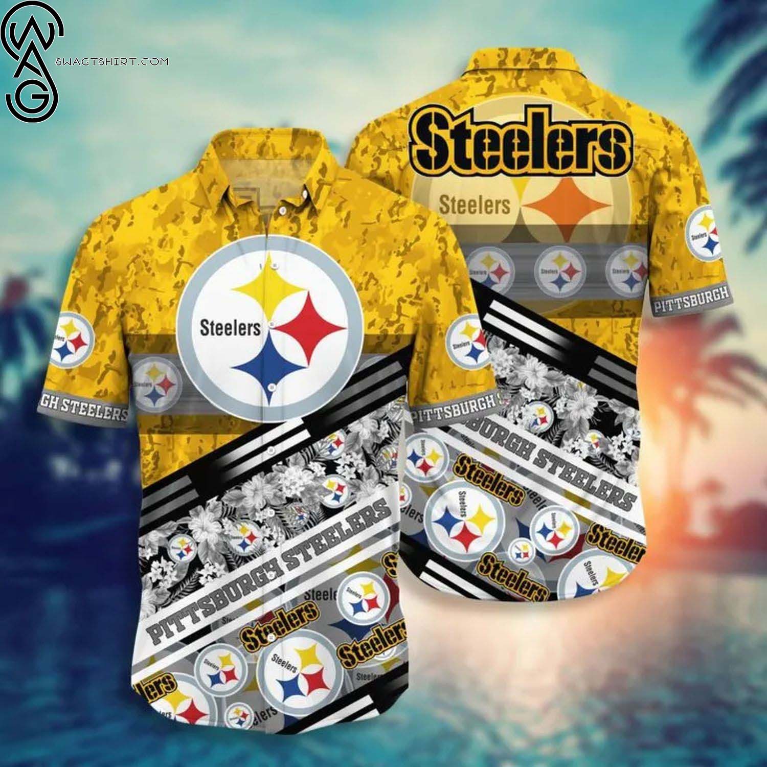 Pittsburgh Steelers Tropical Vibes Summer Aloha Hawaiian Shirt